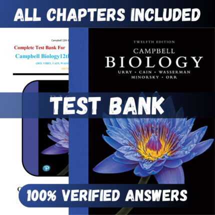 Test Bank - Campbell Biology 12th Edition by Urry
